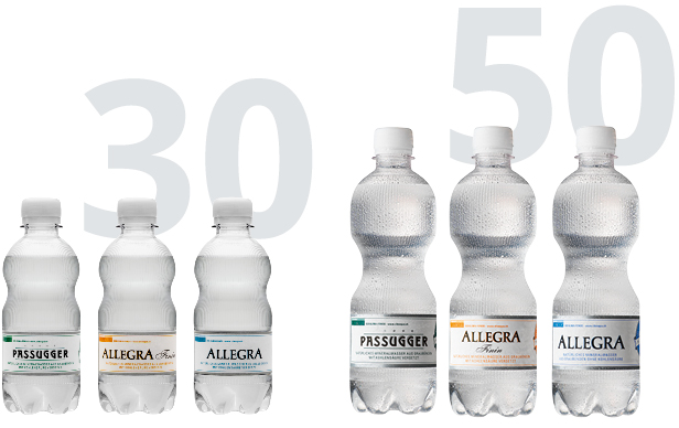  Our range In the 30 cl and 50 cl PET bottle